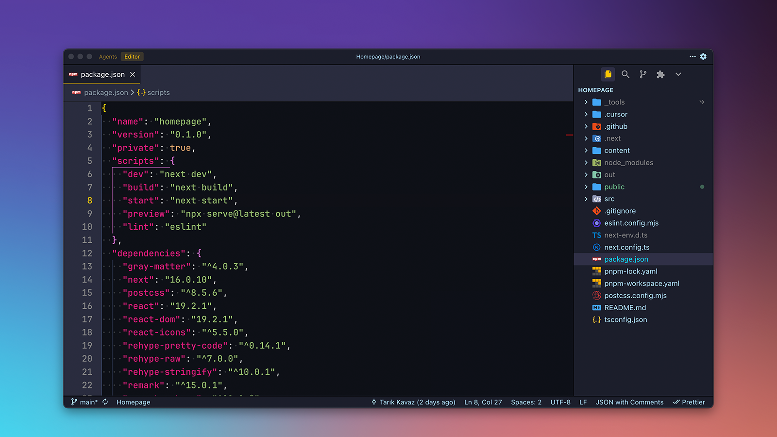 .K Material - VSCode / Cursor Theme