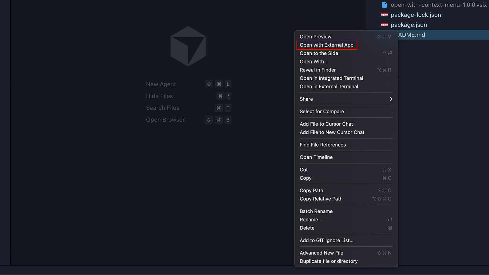 Open With Context Menu - VSCode Extension